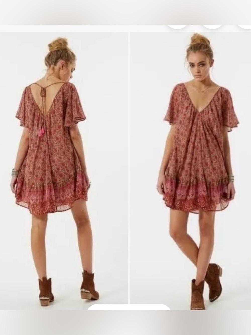 Spell Kombi flutter dress sz small NWT